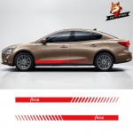 Vehicle Auto Decals Stripe Wraps Body Graphics Vinyl Car Styling Side Stripes Skirt Sticker For Ford Sticker